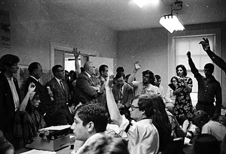 Western Maryland College, Meeting prior to Kent State Memorial and March, Goldbug Office